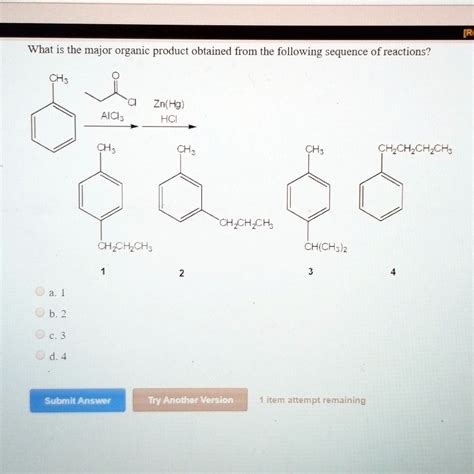 This problem has been solved! You'll get a detailed solution from a subject matter expert that helps you learn core concepts. . What is the product of the following sequence of reactions